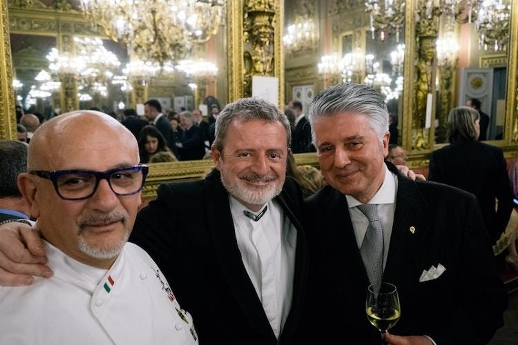 da sinistra: Claudio Sadler, Alberto Lupini, Alessandro Scorsone